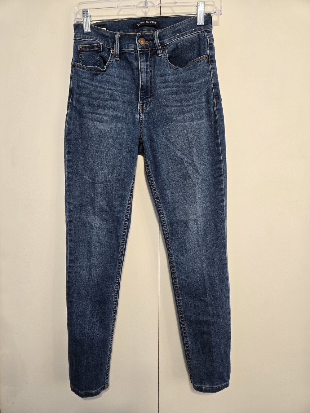 Calvin Klein High Rise Skinny Jeans Women's Size 4/27 Medium Wash Stretch